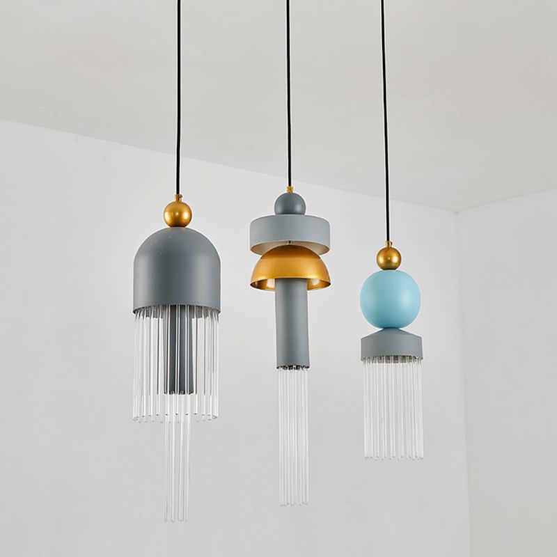 1 éclairage de suspension géométrique légère