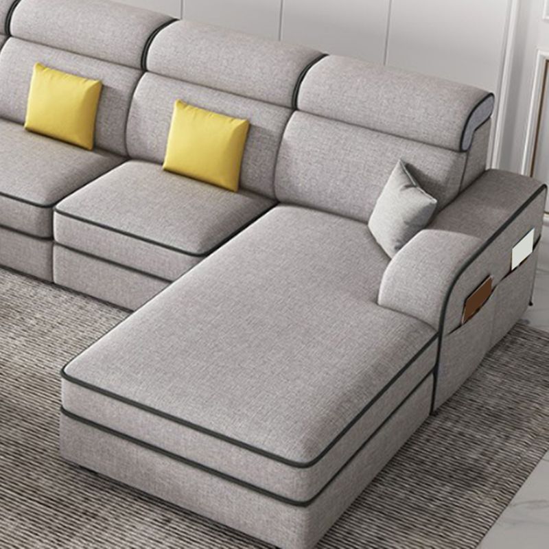 126" Square Arm Sectionals,Living Room Sectional sofa,L-Shape