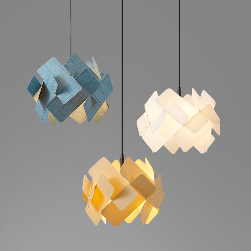 Metal Lantern Shade Hanging Lights Modern Style 1 Light Hanging Mount Fixture for Living Room