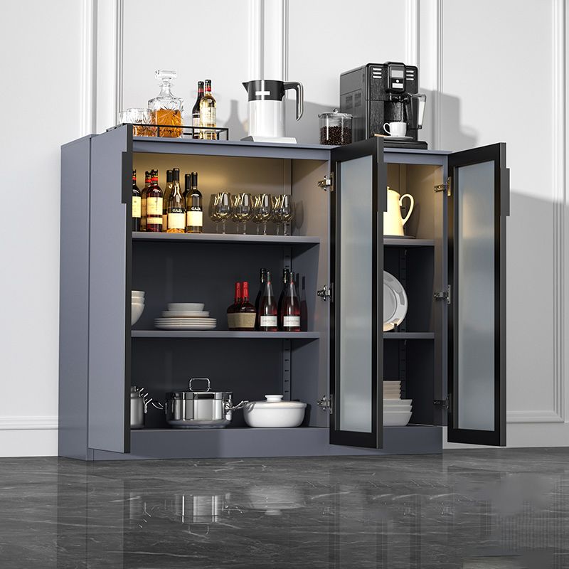 Glam Style Sideboard Table with Locking Drawers Storage Sideboard for Dining Room