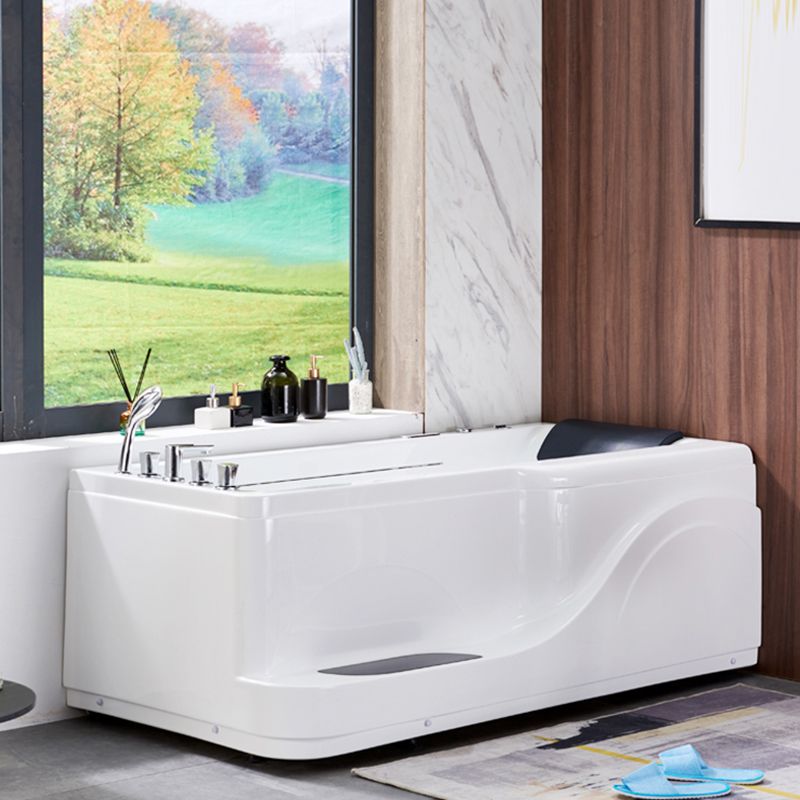 Contemporary Rectangle Bathtub Acrylic Air /Whirlpool/Soaking Bathtub
