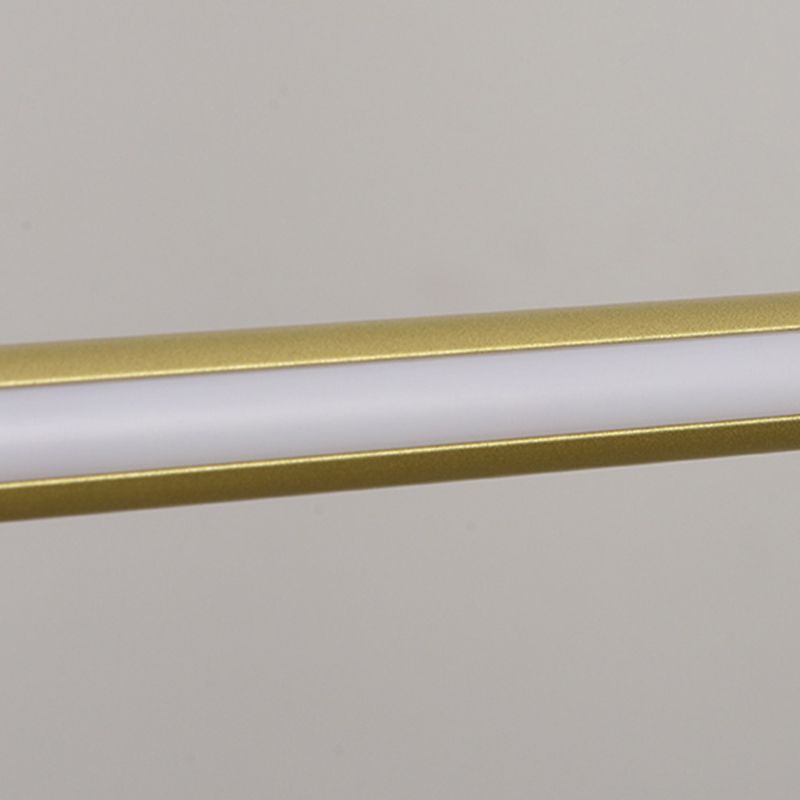 1 Light Linear Island Light Fixture Modernism Metal Island Pendant Lights for Office