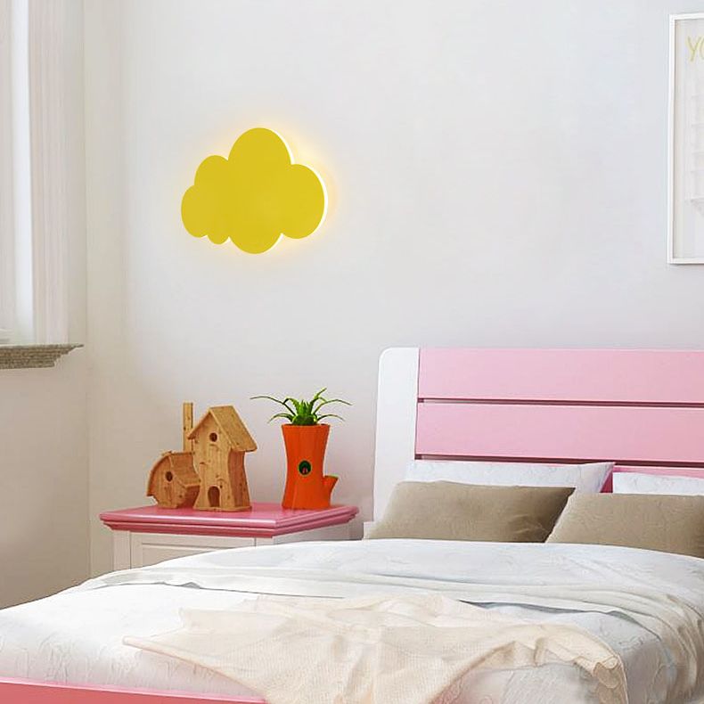 Bambini nuvol ombra a parete montata in ferro battuto con le luci delle pareti per la stanza dei bambini