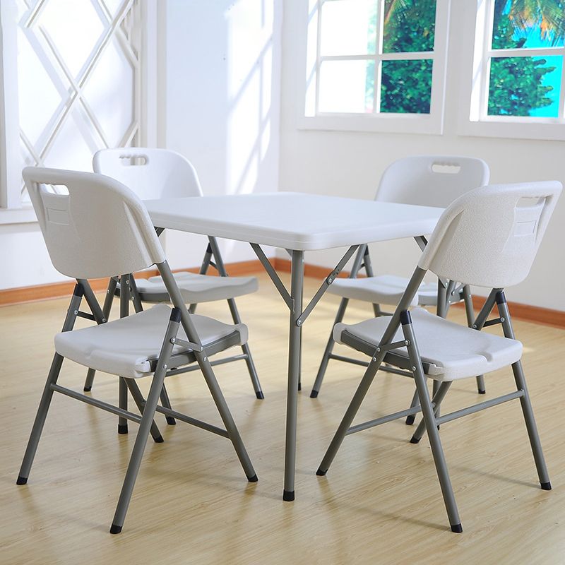 Moderne binnen-outdoor metalen stoel Home Armless Open Back Dining zijstoel