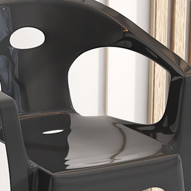 Modern Square Patio Dining Table 1/5 PCS Dining Set with Acrylic Chairs for Outdoors