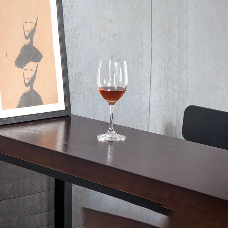 Industrial Bar Height Table Solid Wood Top Bistro Bar Table with Black Base