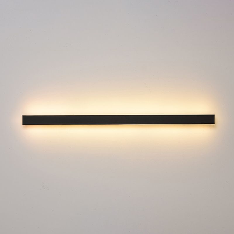Luz de pared de forma lineal de metal Modern 1 Luz de la pared de luz montada en la pared