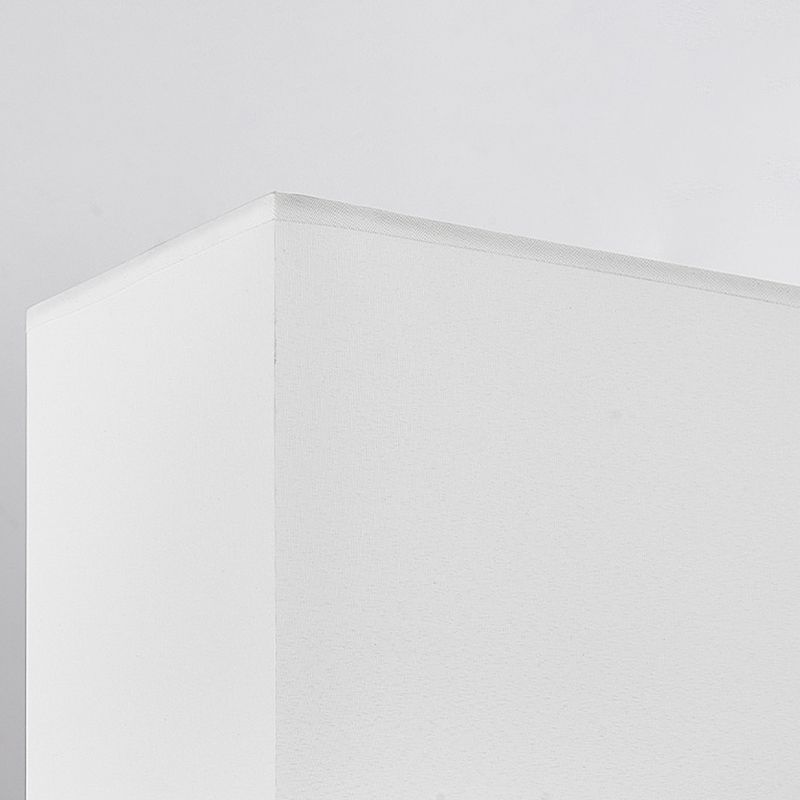 1 - Light Wall Sconce in Black / Gold Metal and Fabric Post Modern Wall Light