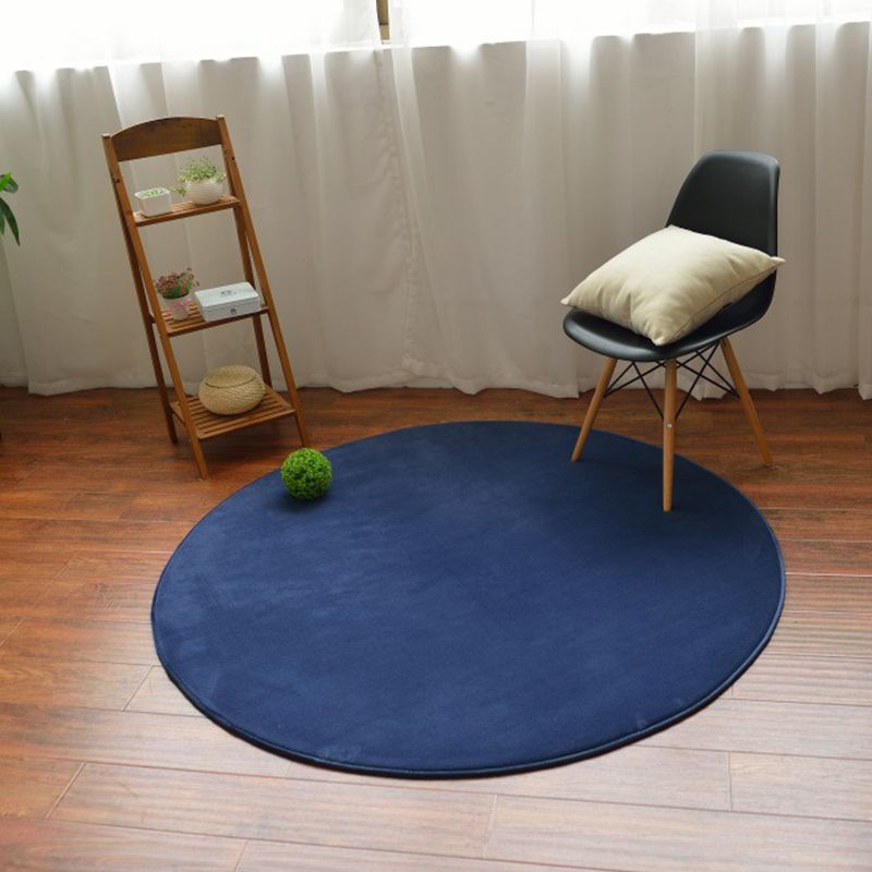 Modern Decoration Rug Multi Color Solid Color Area Carpet Polyster Non-Slip Pet Friendly Indoor Rug