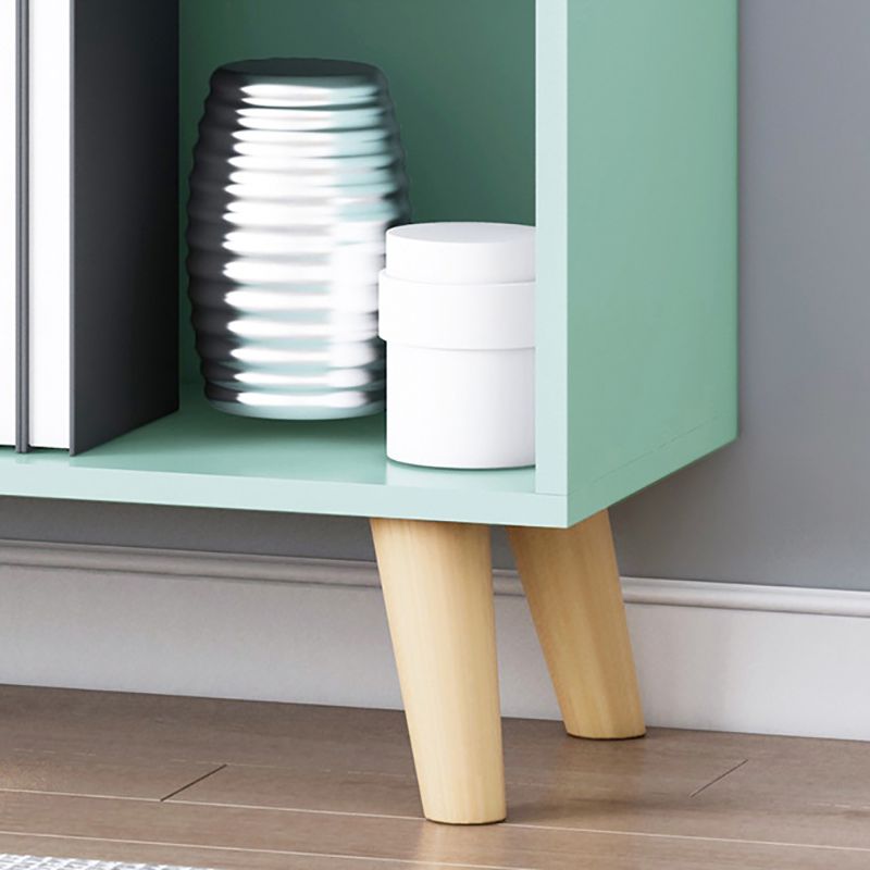 Standard Engineered Wood Bookcase Contemporary Closed Back Bookshelf