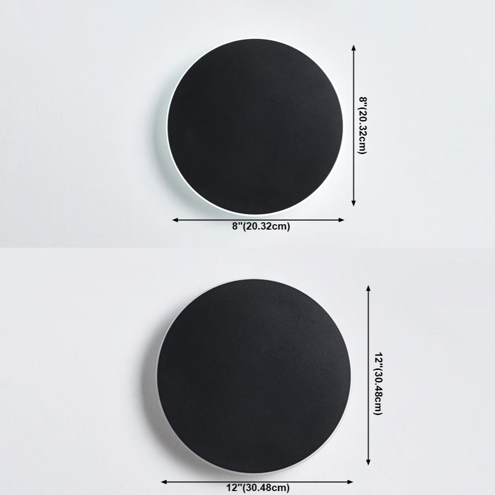 LED Wall Mount Light Modern Style Round Shape Wall Sconce Light Fixture for Bedroom