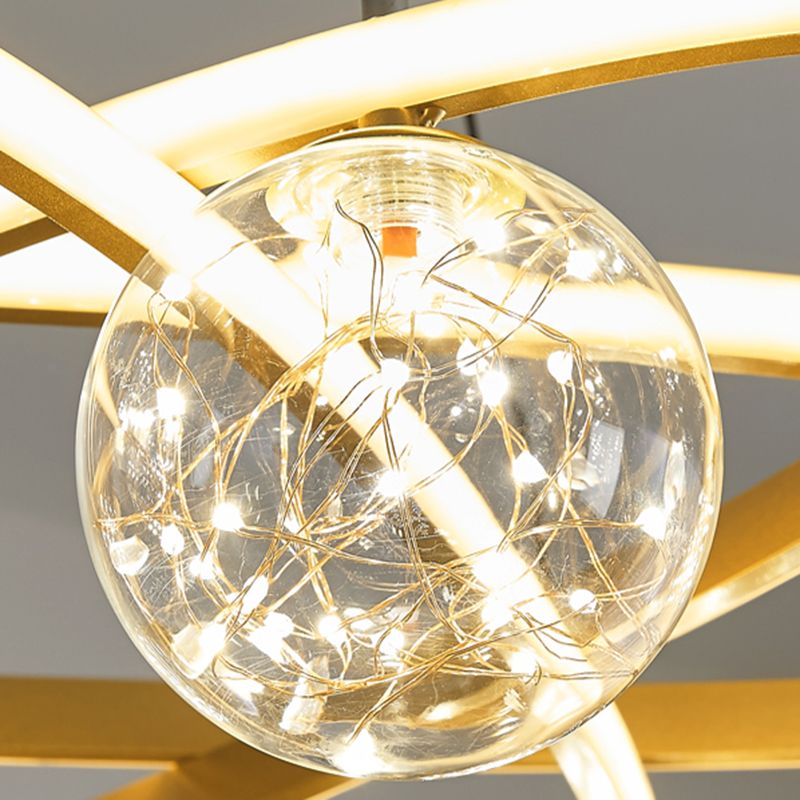 Light Luxury Nordic Style LED Hanging Pendant Light for Living Room Bedroom Dining Room