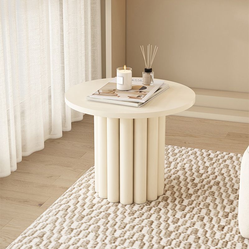 Wood Coffee Cocktail Table White Coffee or End Table with 4 Legs