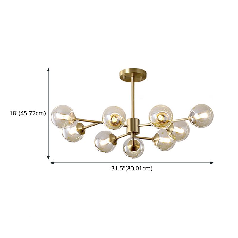 Modern Pendant Light Circular Chandelier Pendant Lighting Glass Pendant Chandelier