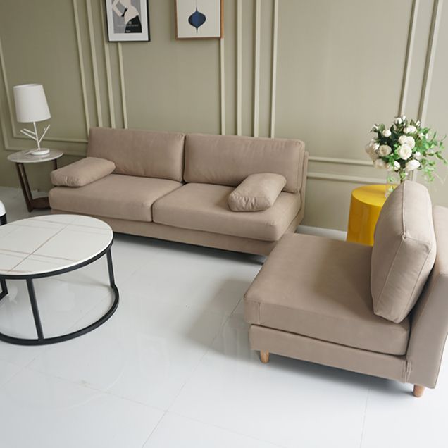 Contemporary Cushions Pillow Top Arm Stationary Living Room Sofa