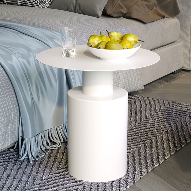 Metal Side End Table Pedestal Side End Table for Living Room