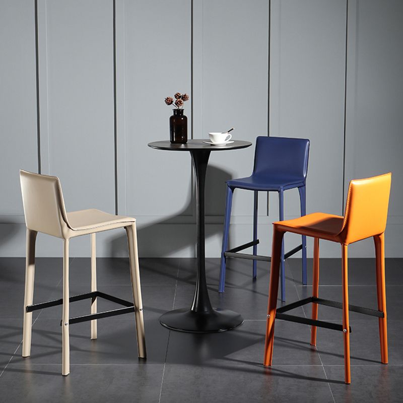 Modern Round Pub Table Fixed Pedestal Bar Height Cocktail Table