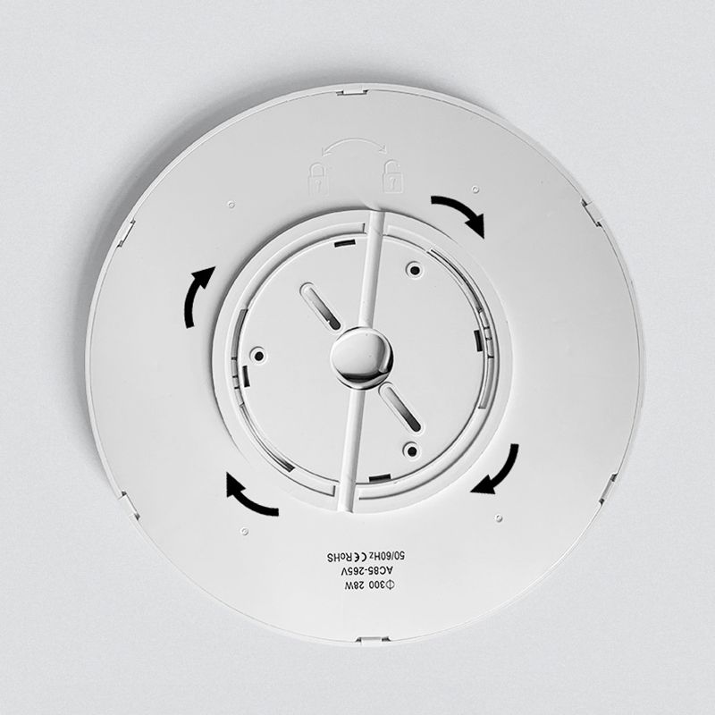 Modern Round Flush Light Fixtures Metal 1 Light Flush Mount Ceiling Fixture