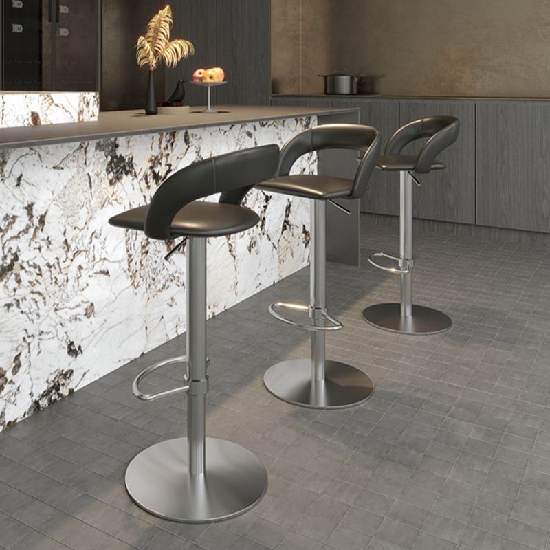 Swivel Leather Bar Stool Adjustable Height Counter Stool for Bristol
