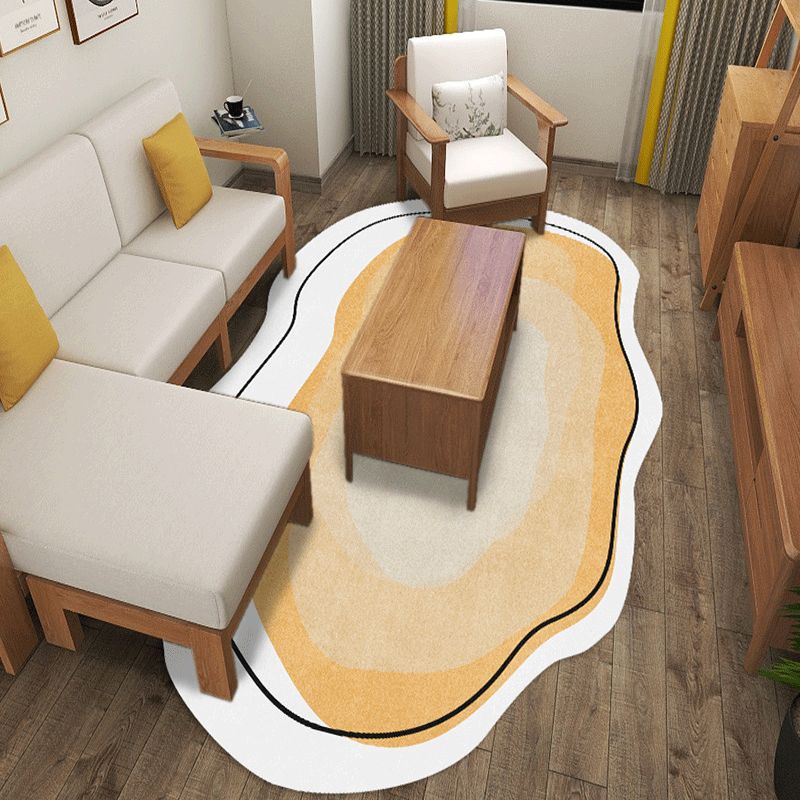 Stylish Novelty Shape Carpet Trendy Polyester Rug Anti-Slip Backing Carpet for Home Decor