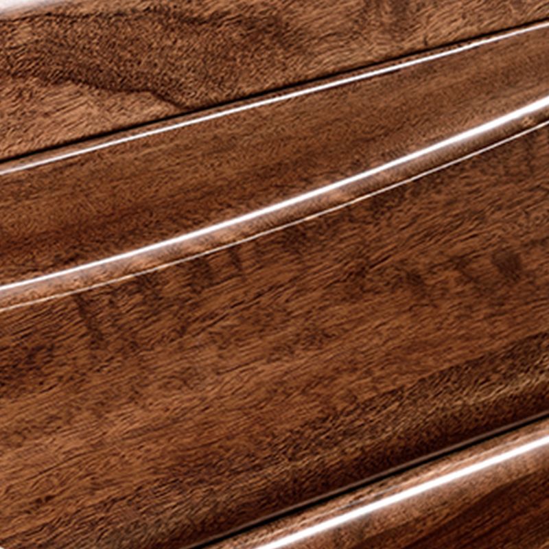 Solid Wood Walnut Standard Bed Lift Up Storage Bed Frame with Headboard