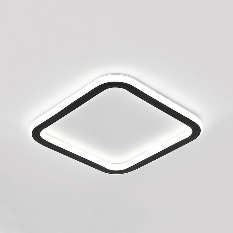 Contemporary Geometric Ceiling Light Fixture Metal LED Aisle Ceiling Mount Lamp Fixture