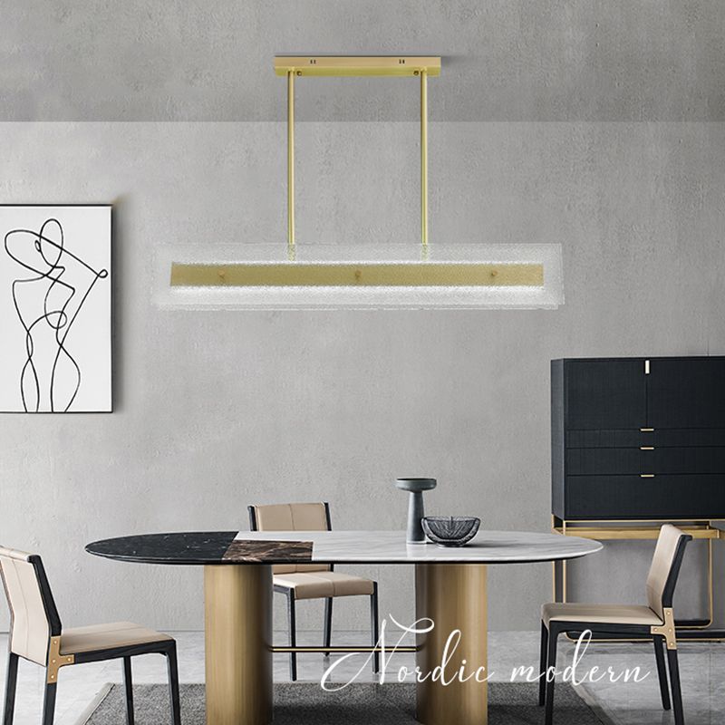 Simplicity Modern Kitchen Island Light Glass Shade Hanging Lamp for Dining Room