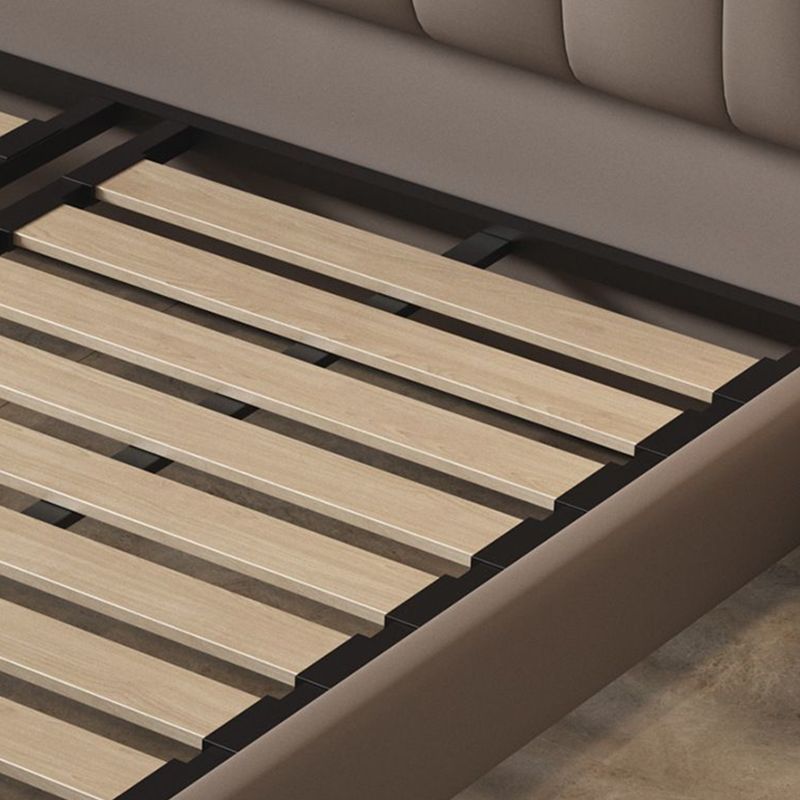 Glam Pine Wood with Headboard Camelback Panel Mattress Included Bed Frame