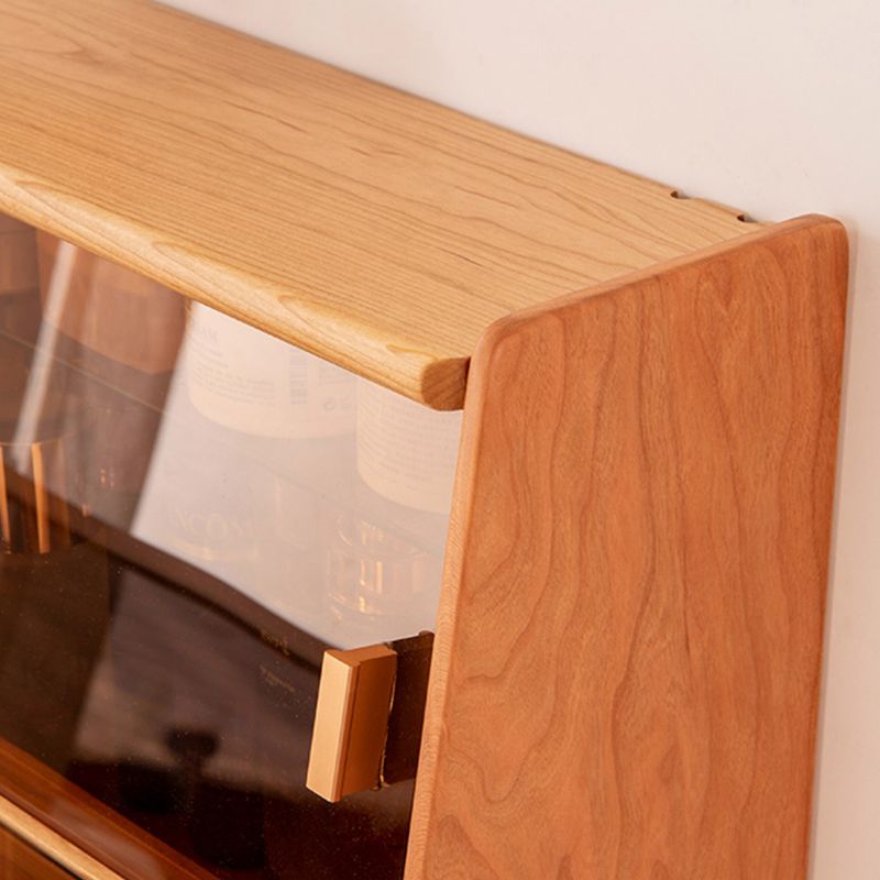 Brown Makeup Vanity Desk 54.33" High Vanity Tables with Drawer