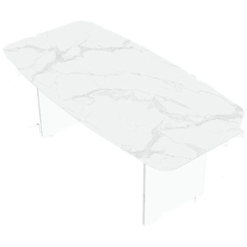 Modern 1/7 Pieces Dining Set Rectangle Stone Dining Table for Restaurant