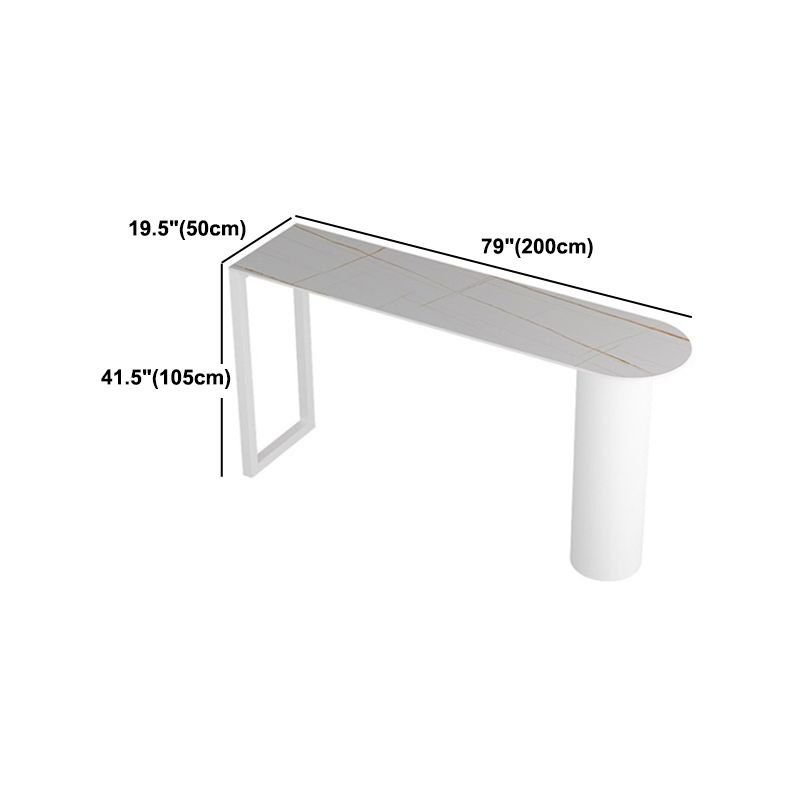 Modern 1/2/3/5 Pieces Bar Table Set Rectangle Stone Bar Table with High Stools