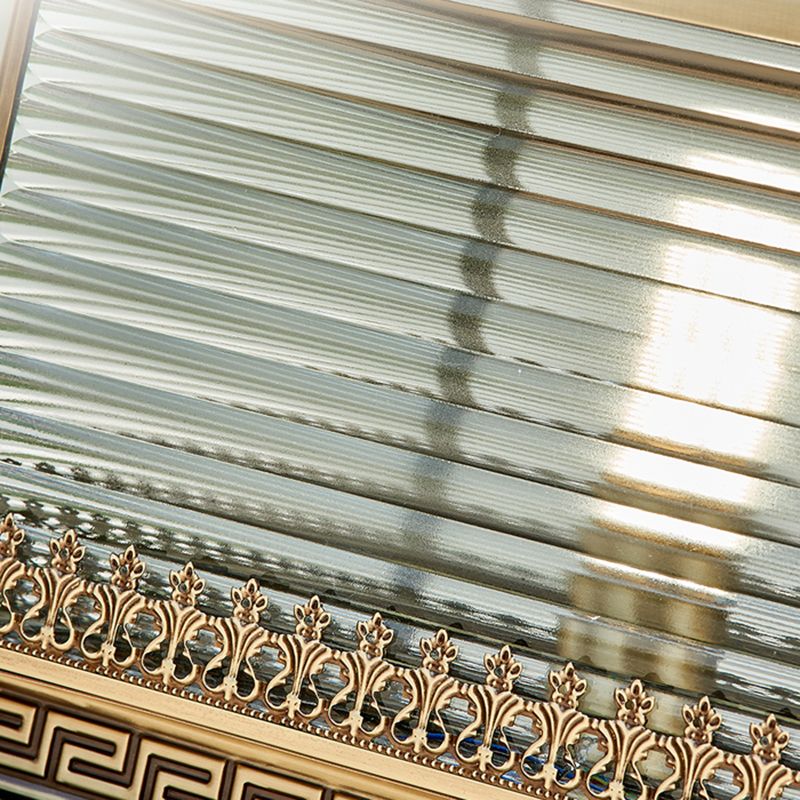 Contemporary Pillar Lighting Fixture Minimalist LED Solar Lamp with Glass Shade for Garden