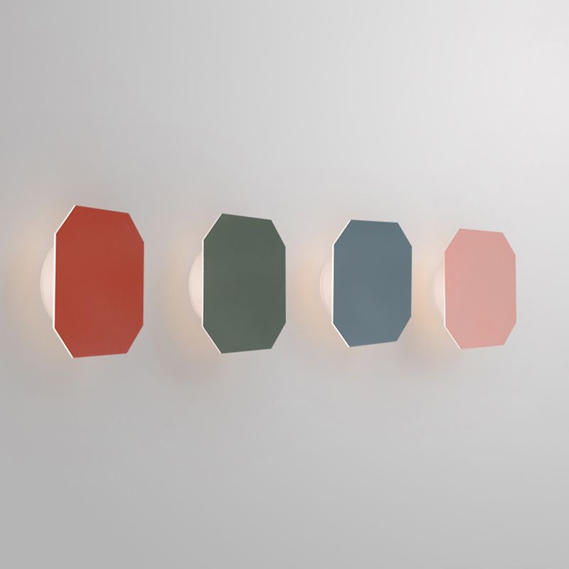 Roze/blauw/groene muur SCONCE Macaron Metal 1 lichte sconce verlichtingsarmatuur in wit/warm/derde versnelling