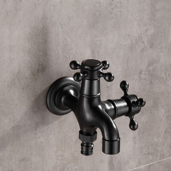 Widespread Bathroom Sink Faucet Wall Mounted Cross Handle Faucet