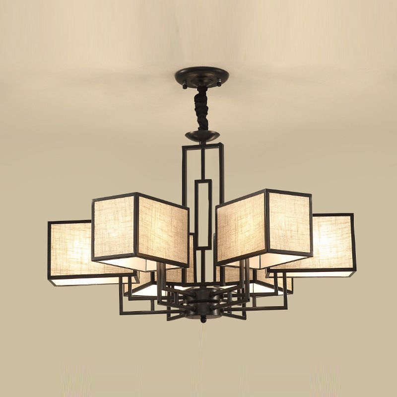 Forme de géométrie de style moderne Tabrics de lustre de la lampe à suspension multicer