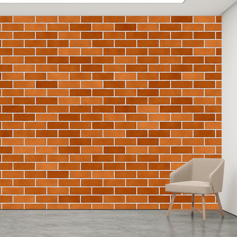 Countryside Style Brick Wall Mural Stain Resistant Living Room Wall Decor