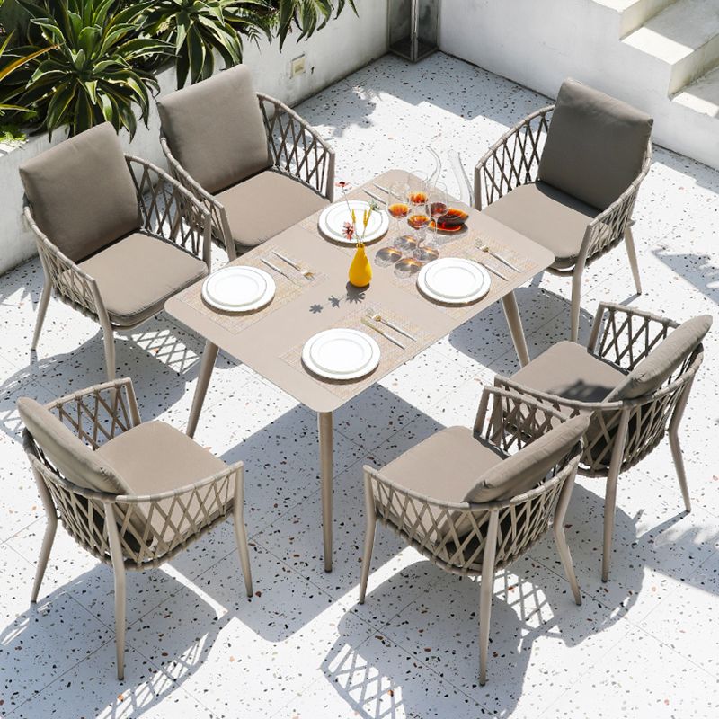 1/3/5/7/9 Pieces Dining Table Set Boho Metal Bistro Table Set