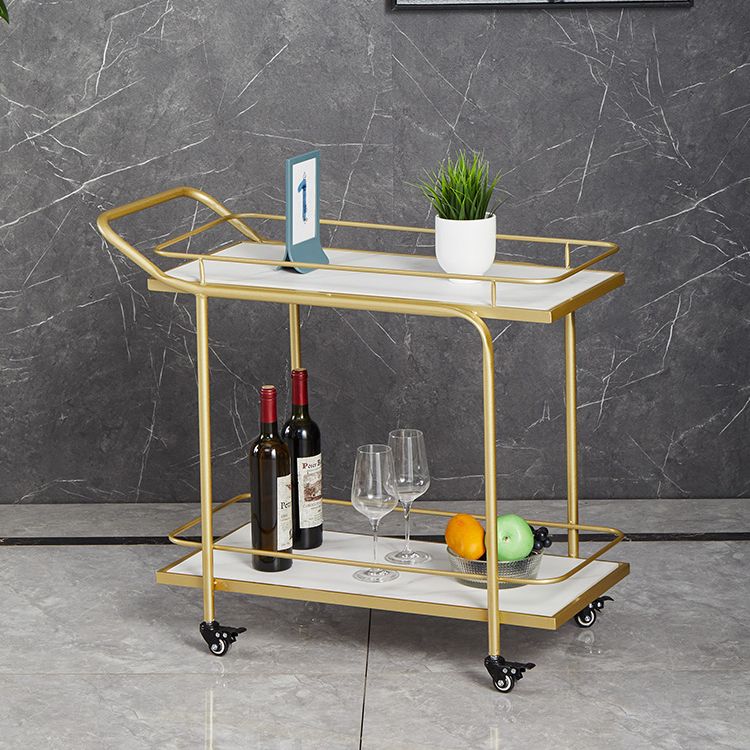 27.55" High Rolling Contemporary Prep Table Stone Prep Table for Restaurant