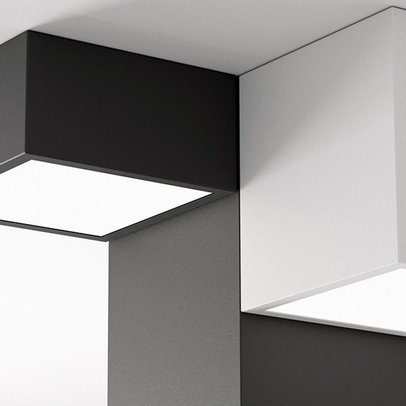Geometric Rectangular Combination LED Flush Mount Light Modern Minimalist Multi-Lights Ceiling Lamp for Bedroom Living Room