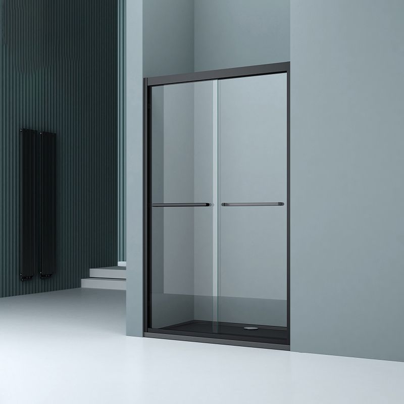 Transparent Double Shower Bath Door Metal Framed Glass Shower Door