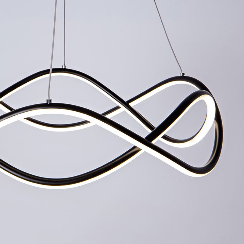 Araña colgante de metal estilo moderno 1 lámpara de lámpara de luz iluminación