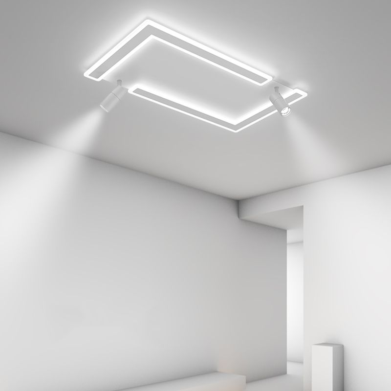 Plafonniers Simplicity avec spots LED Plafonnier encastré