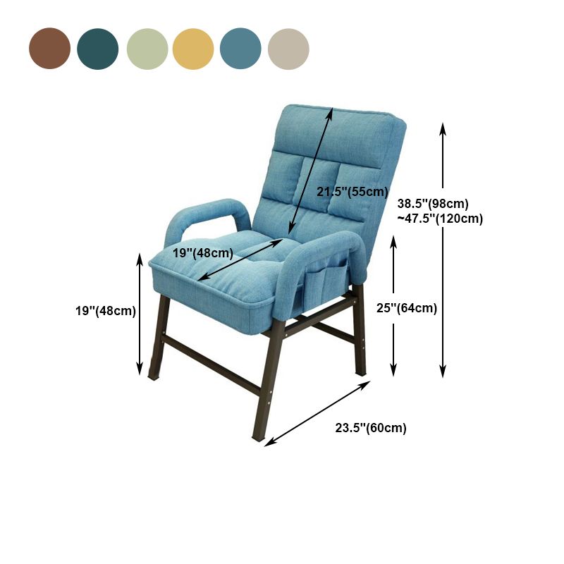 Modern Padded Arms Working Chair Adjustable Back Home Office Chair