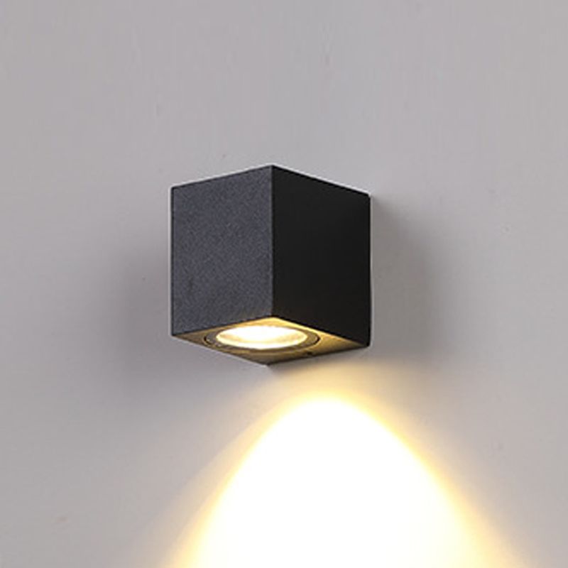 Moderne Aluminium -Wandleuchte geometrische 1 Lichtwandwaschung für Schlafzimmer