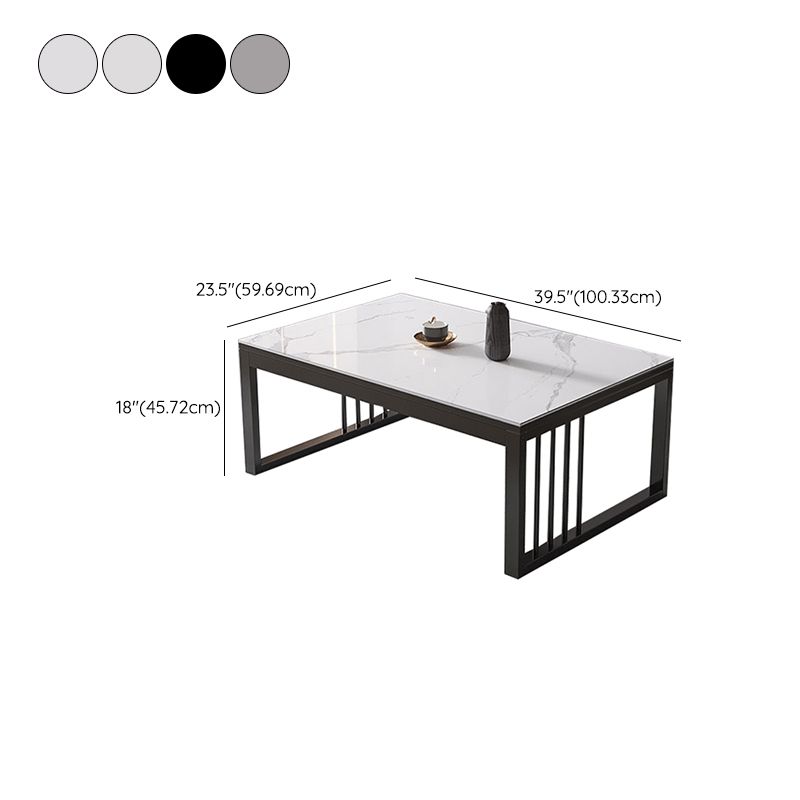 No Distressing Sled Coffee Table Rectangle Slate Single Coffee Table