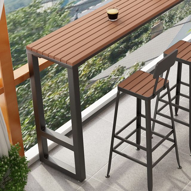 Contemporary Bar Stool Armless Barstool with Black Metal Legs