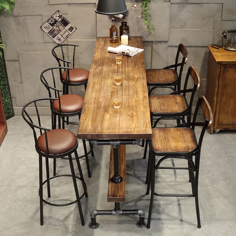 1/4/7 Pieces Pub Dining Set Rectangular Counter Height Pub Set