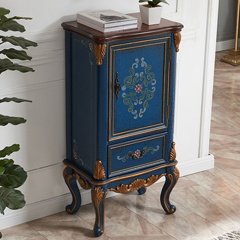 47.24"Tall 1- Door Wooden Cabinet,1- Drawer Rectangle Accent Cabinet