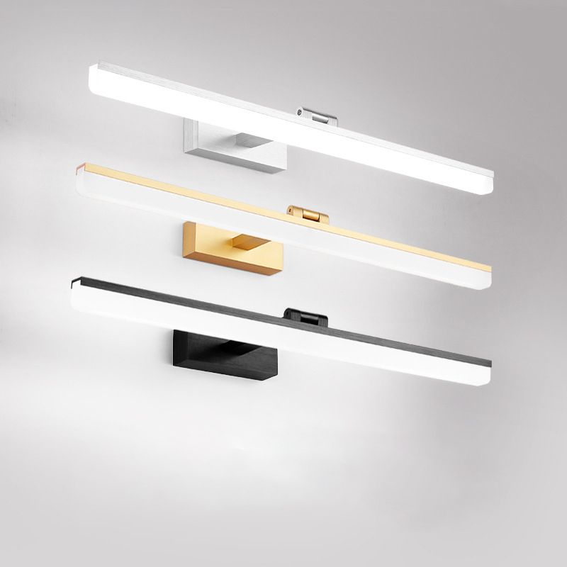 Acrylschatten 180 ° Verstellbares LED-Eitelkeitslicht Anti-Fogge wasserdichtes Make-up-Spiegellampe für Bad Waschtisch