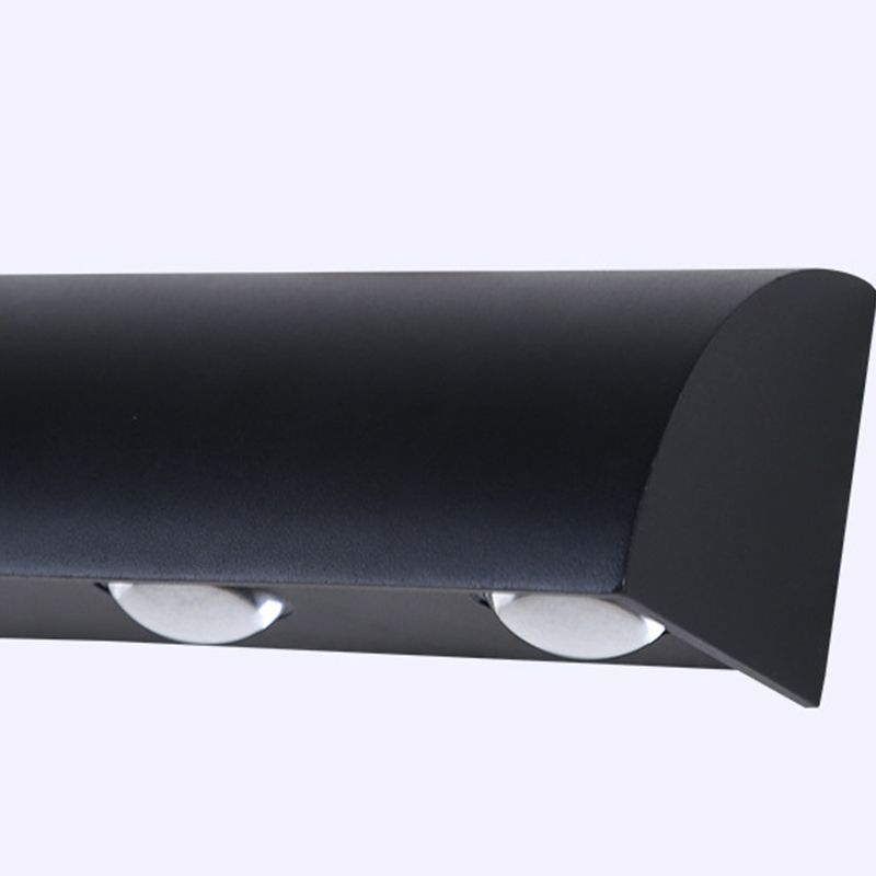 Modern Style Wall Lamp Metal 3 Lights Sconces in Black for Outdoor
